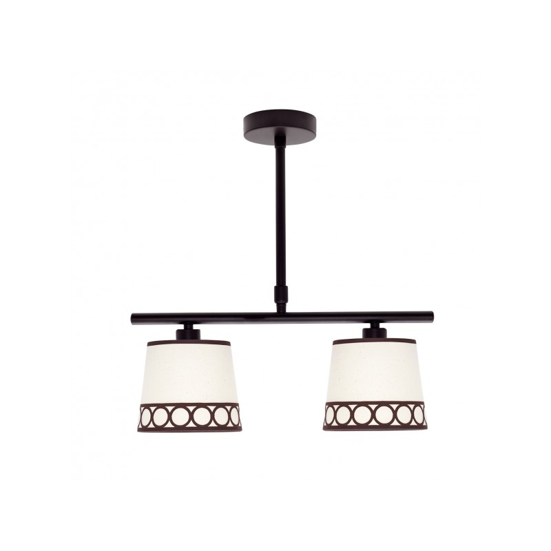 Lámpara Dalia marrón 2xE14 Fabrilamp